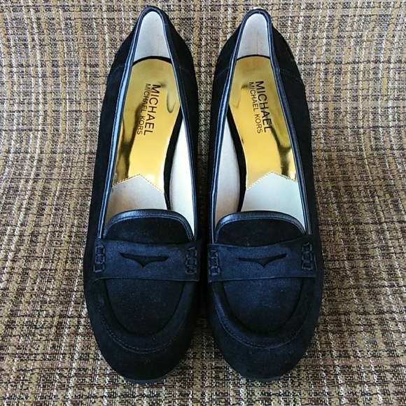 Michael Kors Black Suede Wedges - NWOT - Picture 7 of 8